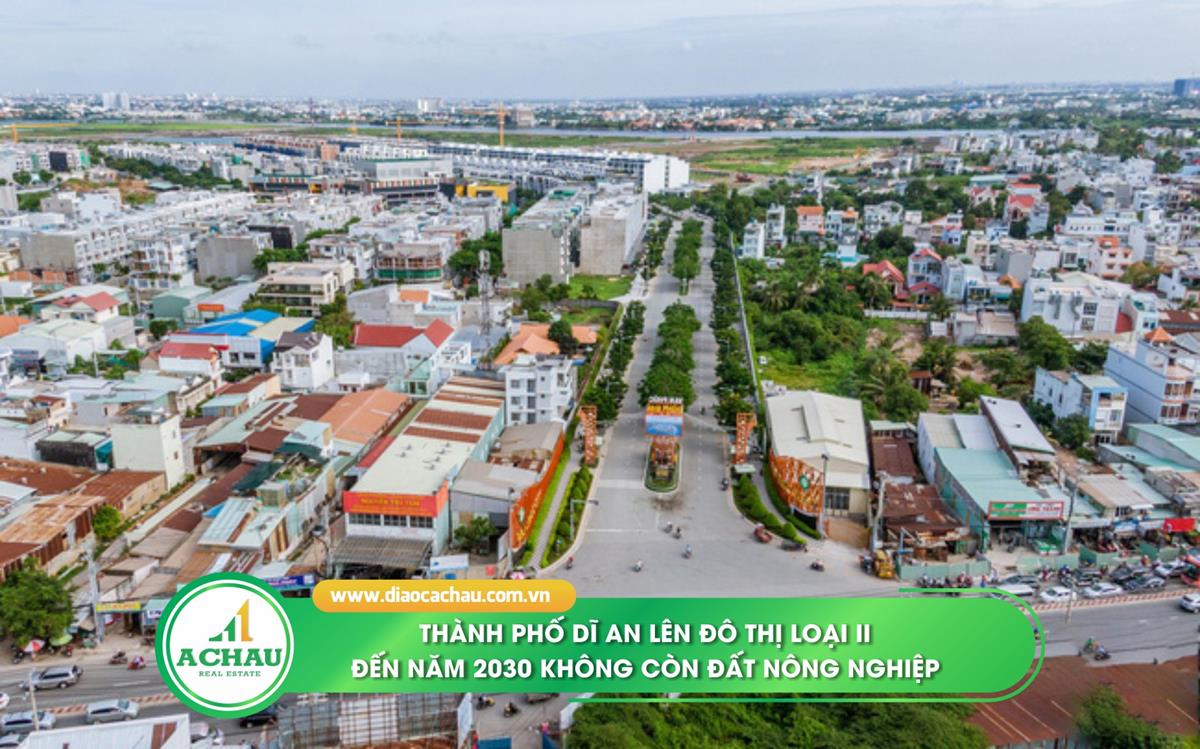 Thành phố Dĩ An lên đô thị loại II, đến năm 2030 không còn đất nông nghiệp