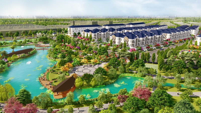 Phối cảnh dự án The GLAMOUR tại EcoLakes Mỹ Phước