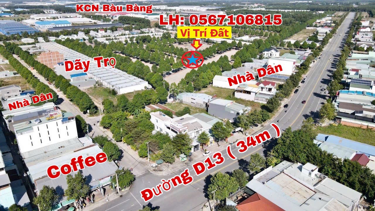 Lô 100m2 giá 900triệu*sổ sẵn* Ngay Trung tâm hành chính bàu bàng