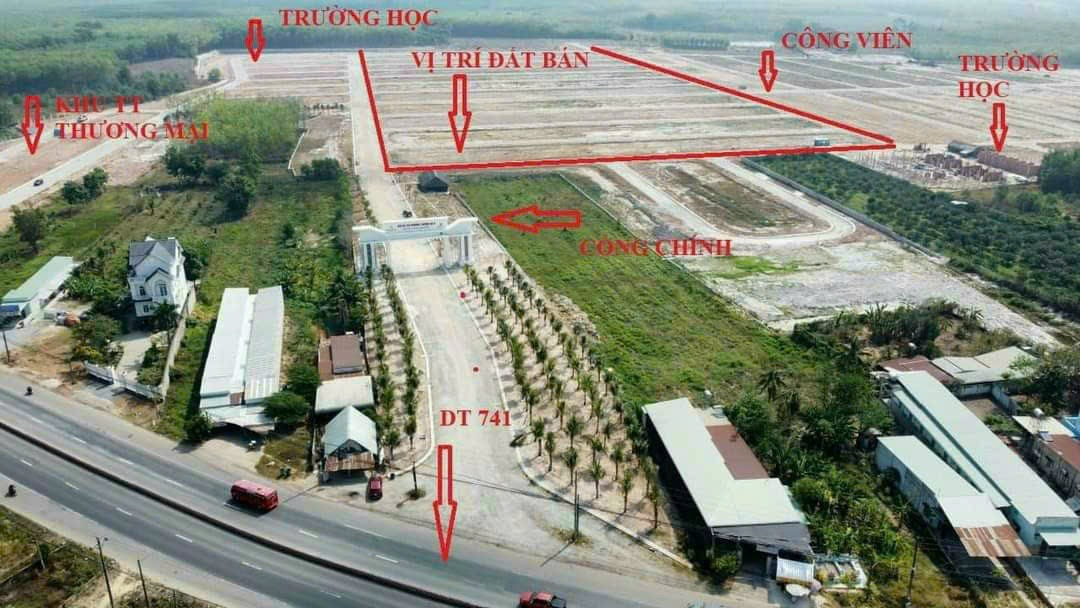 Chỉ 528 triệu sở hữu ngay 75m2 mặt tiền DT741