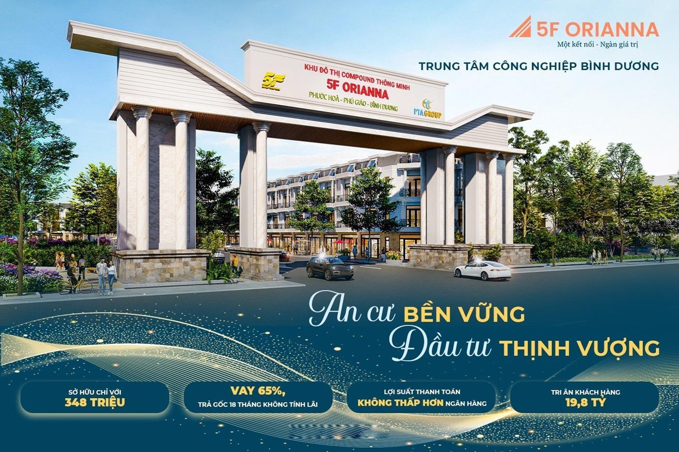 5f orianna khu compound đẳng cấp nhất Bình Dương chính thức nhận đăng ký